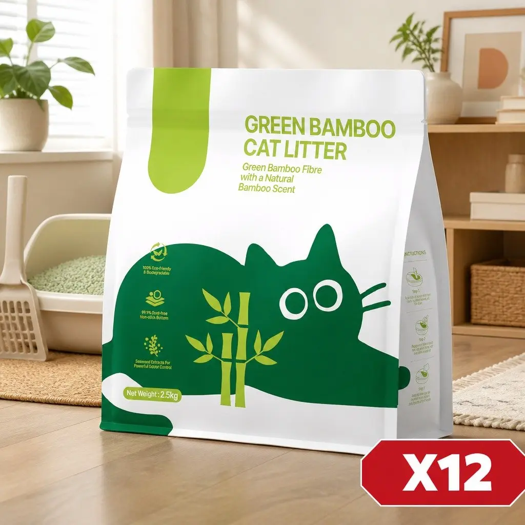 Cat Litter Clumping Dust Free 30kg 12 Pack Natural Odour Control Easy Clean
