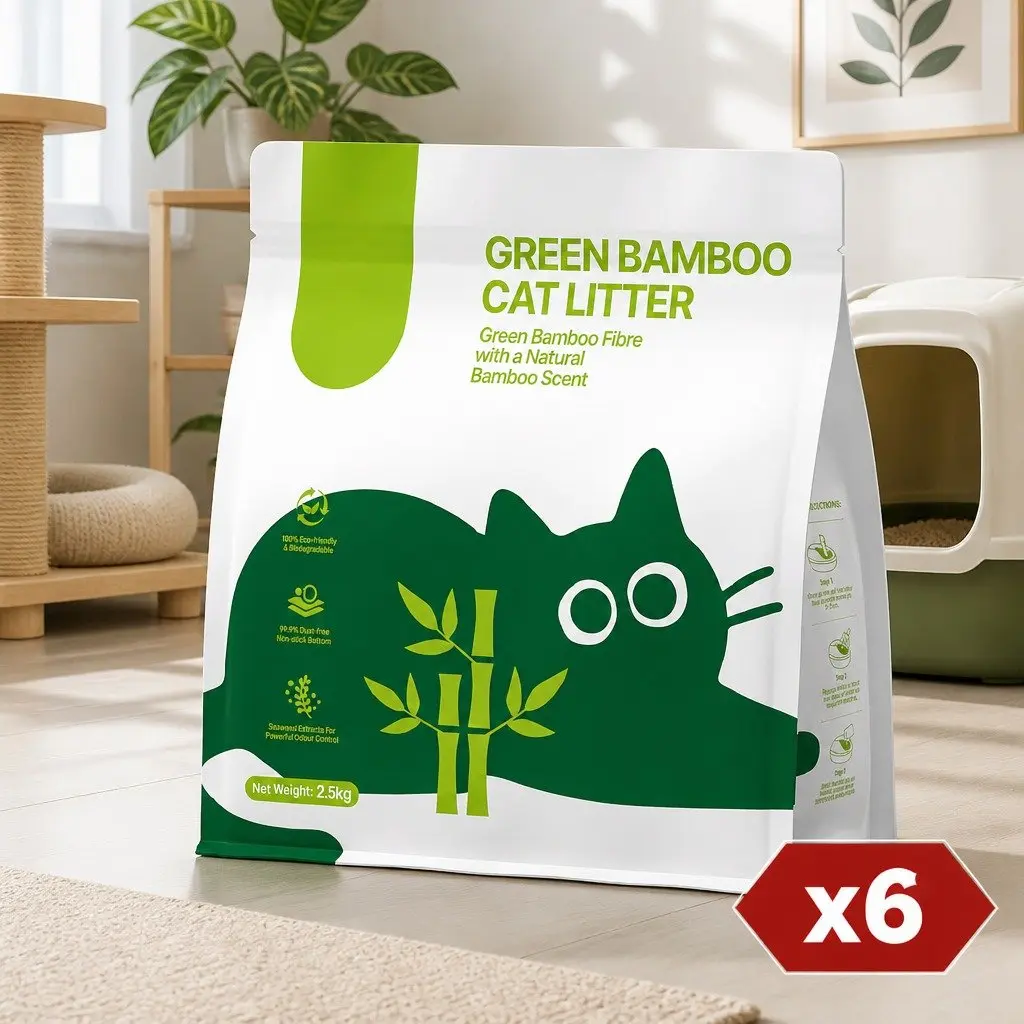 Clumping Cat Litter Tapioca Dust Free 15kg 6 Pack Natural Odour Control