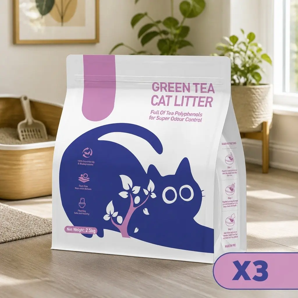 Natural Clumping Cat Litter 3 Pack, 7.5kg