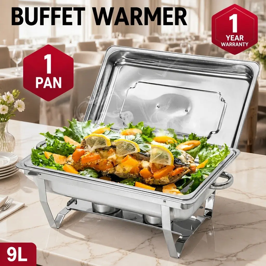 9L Chafing Dish Set Stainless Steel Buffet Warmer Bain Marie Food Server