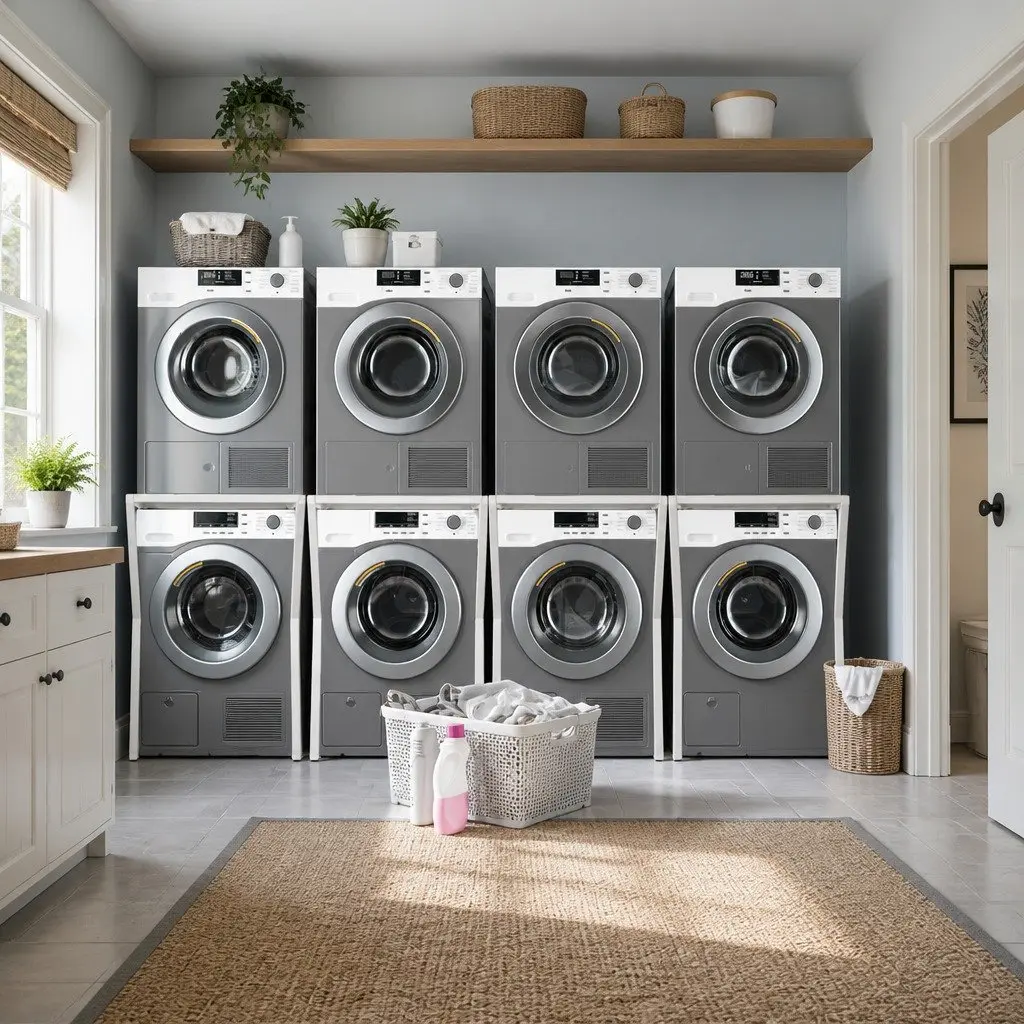 Dryer Stand for Space and Stability