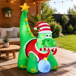 Friendly 1.86M Inflatable Dinosaur for Indoor and Outdoor Fun