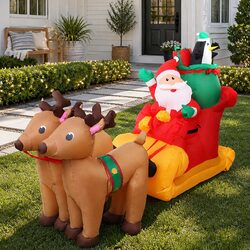 Your Festive Flair: Inflatable Santa Sleigh for Christmas