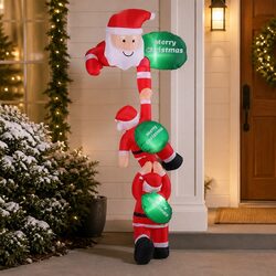 Friendly 2.5M Inflatable Climbing Santa for You