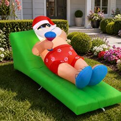 Create a Charming Holiday Display with This Santa Bench
