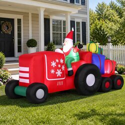 Make Your Holidays Bright with an Inflatable Santa Truck