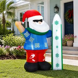 Friendly 1.6M Inflatable Santa with LED Lights Just for You