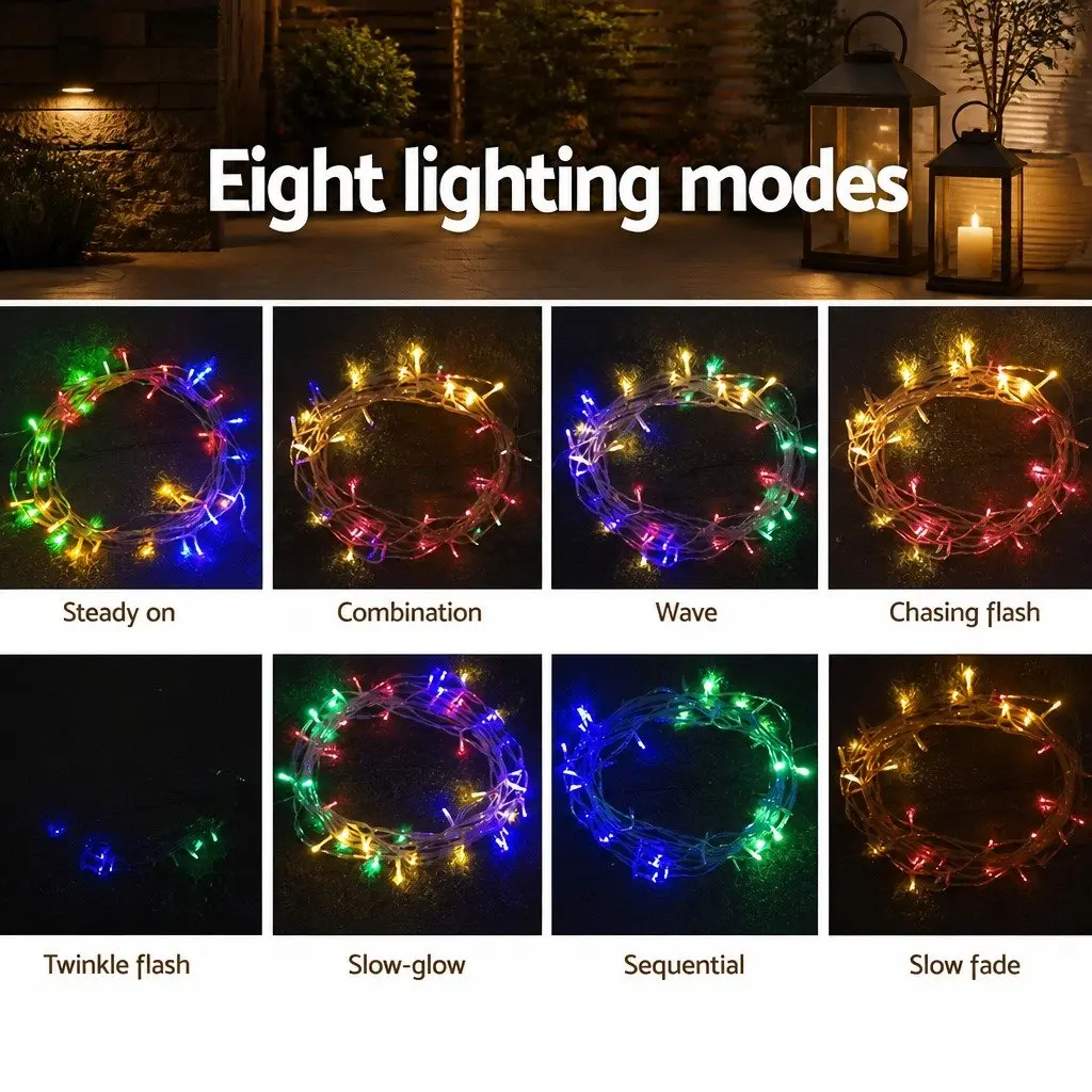 20M Multi-Colour Icicle Lights 800 LED Indoor Outdoor Decoration