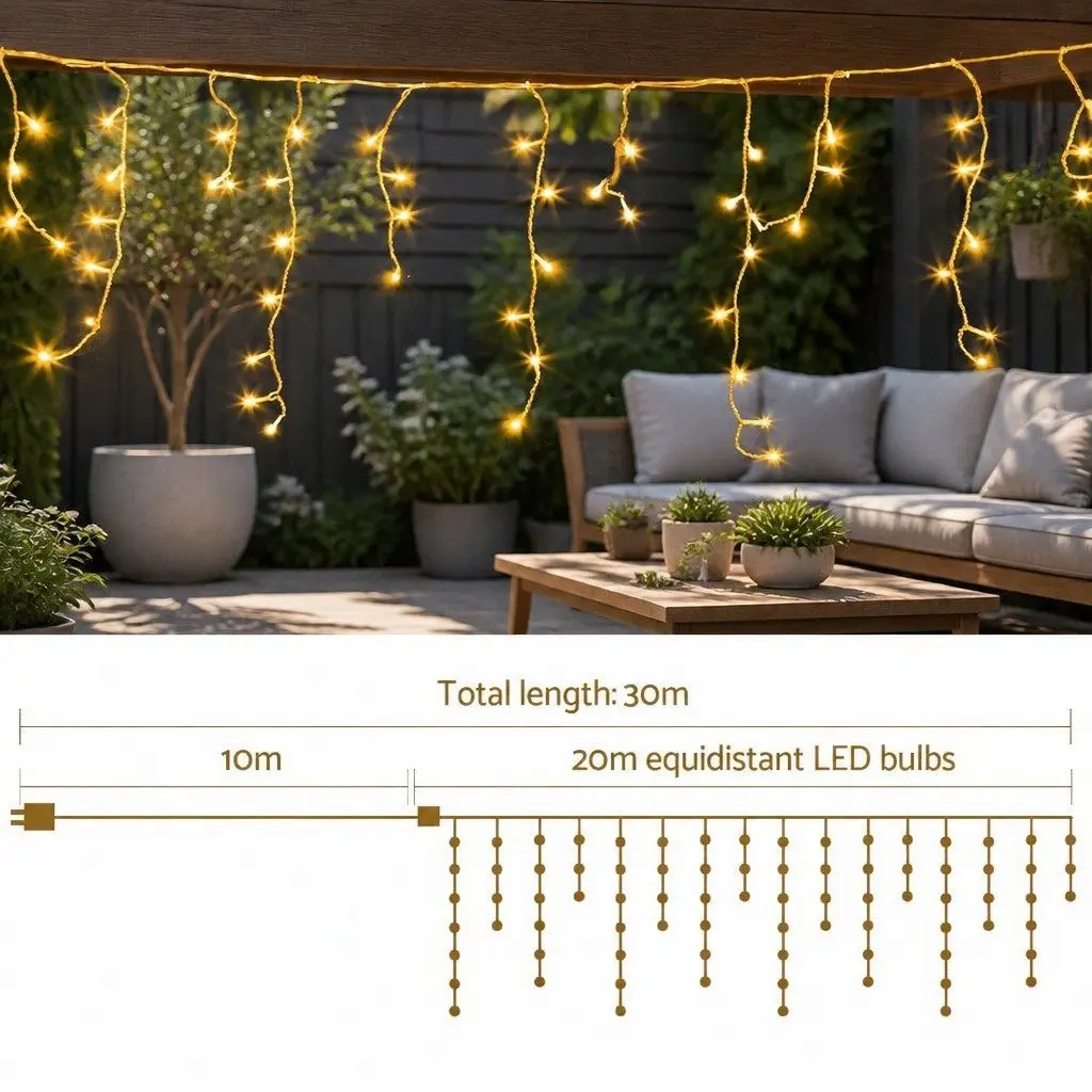 20M LED Icicle Lights