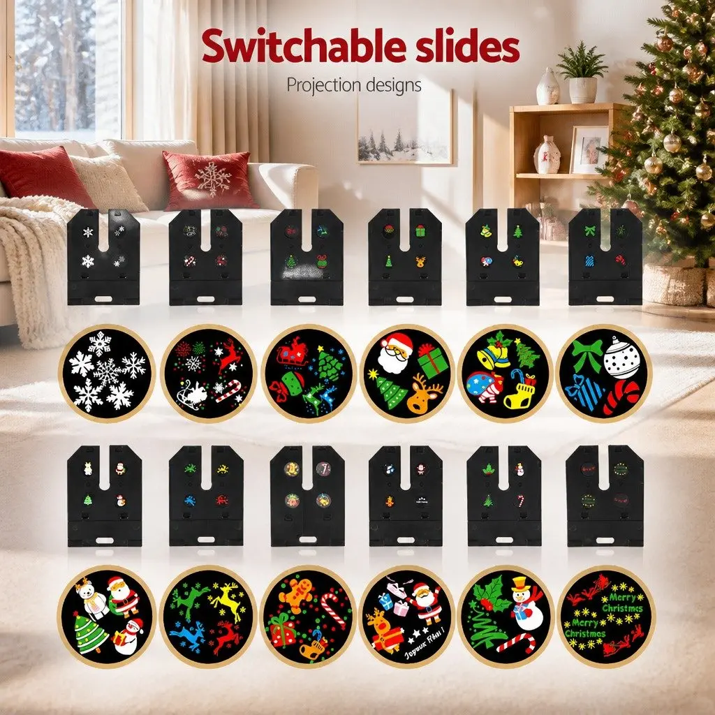 Laser Light Projector Multicoloured 12 Designs