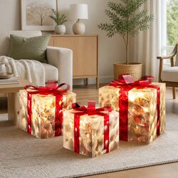 3 PCS of Christmas Gift Box Lights for Your Home