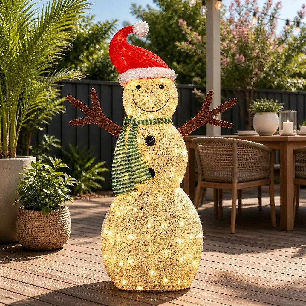 LED Snowman Decoration 0.97M 80 Warm White Indoor Outdoor 3D Figure