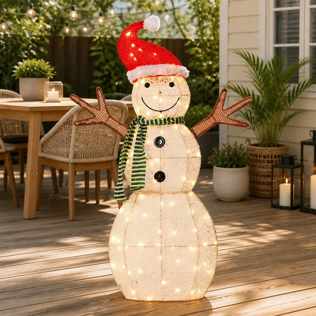 LED Snowman Decoration 0.97M 80 Warm White Indoor Outdoor 3D Figure