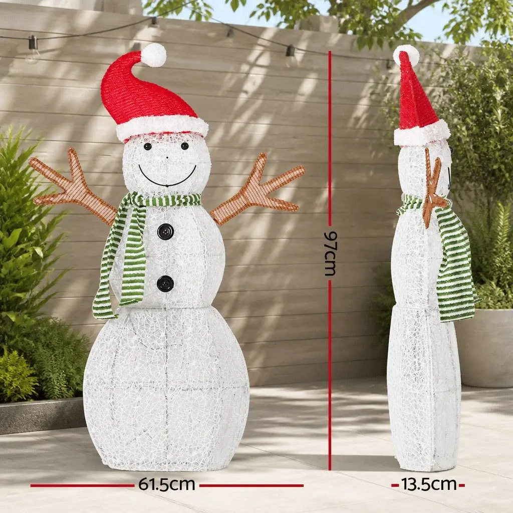 LED Snowman Decoration 0.97M 80 Warm White Indoor Outdoor 3D Figure