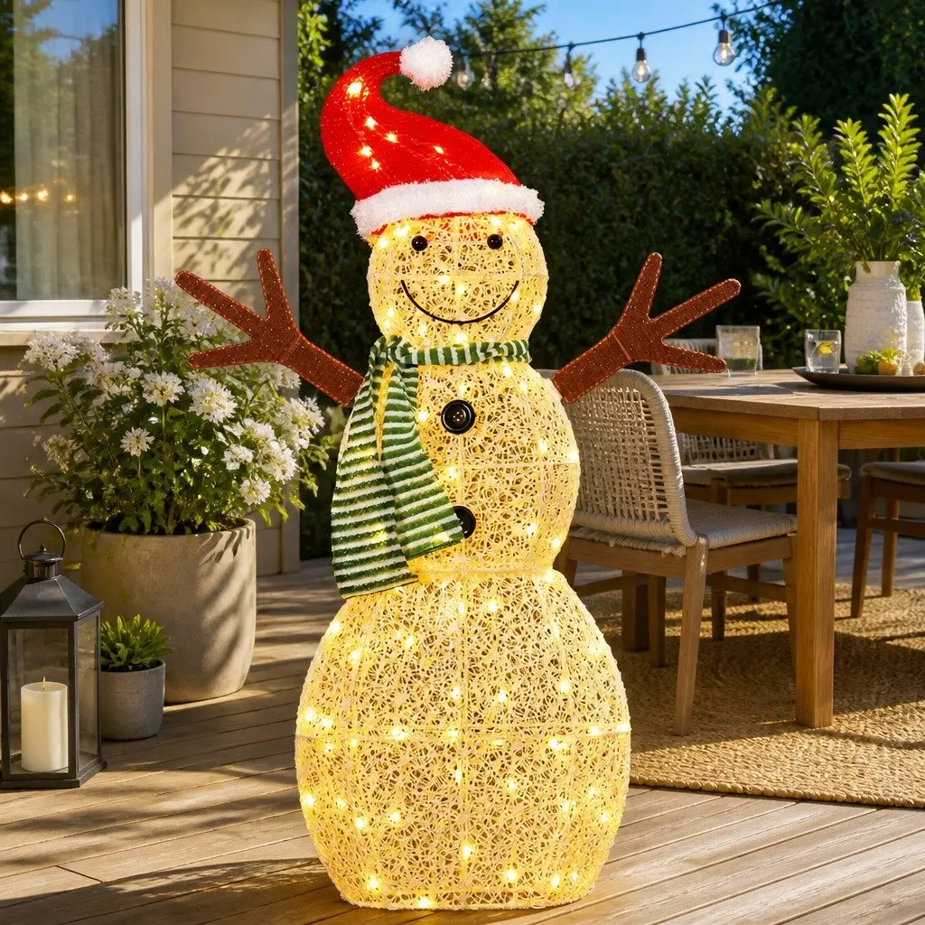 LED Snowman Decoration 0.97M 80 Warm White Indoor Outdoor 3D Figure