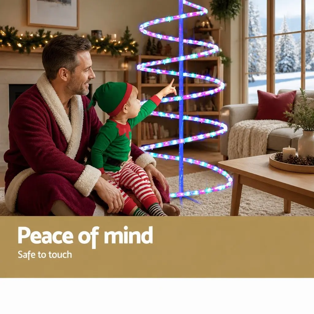 LED Christmas Tree 1.88M 288 Multicoloured Lights Indoor Outdoor Decorations