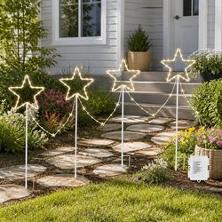 Christmas Ground Lights for Pathways - User-Friendly