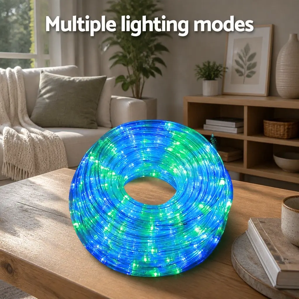 Christmas Rope Lights 20M 600 Multicolour LED String Decorations Indoor Outdoor