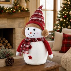 Friendly 60cm Snowman Ornament for Your Festive Space