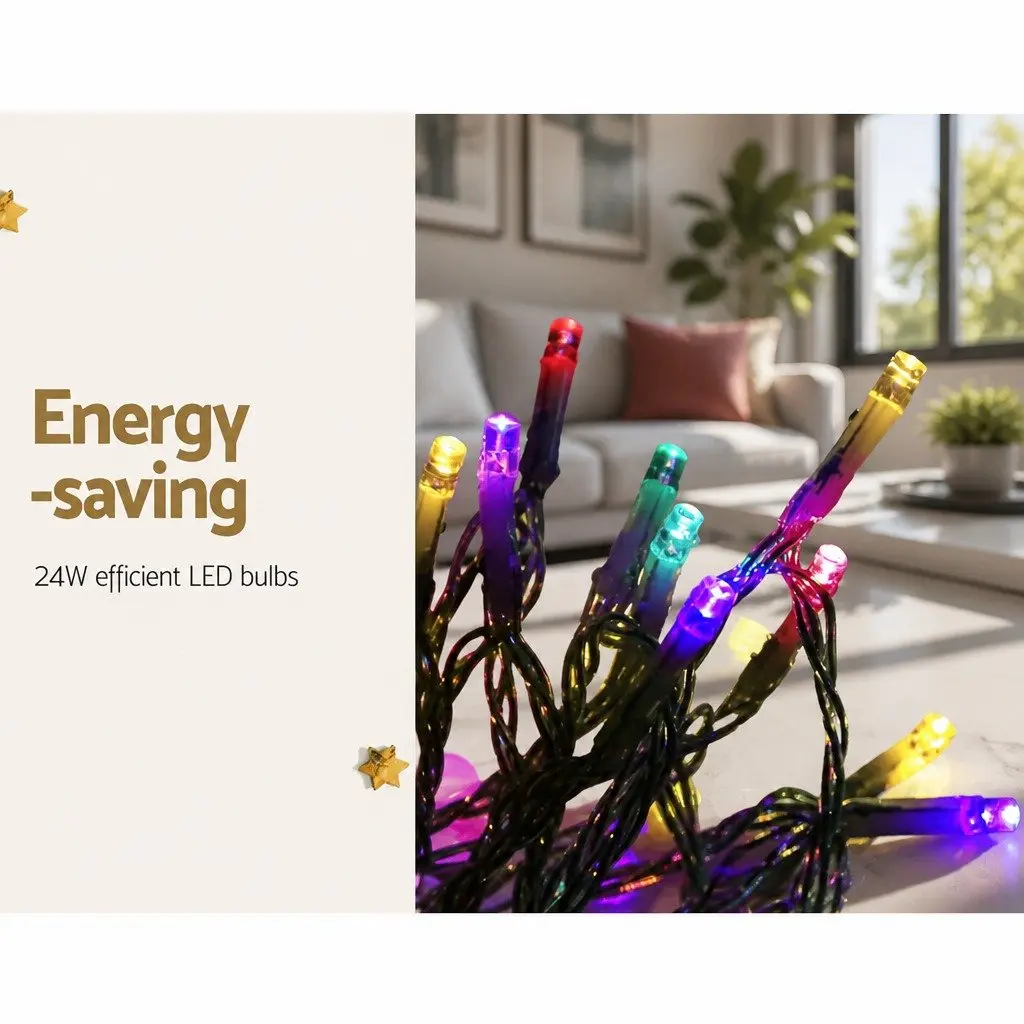 Christmas String Lights Multi-Coloured 50M 500 LED Indoor Outdoor