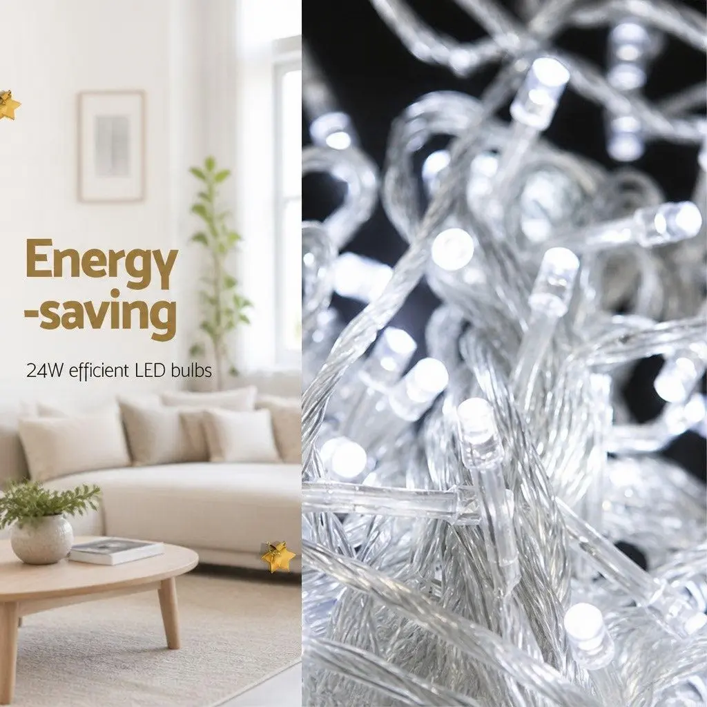 100M String Lights 500 LED Cool White Outdoor Indoor