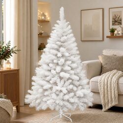 Your 1.5M White Christmas Tree with 308 Tips Awaits