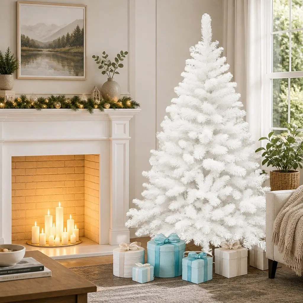 White Christmas Tree Compact 1.5M 308 Tips