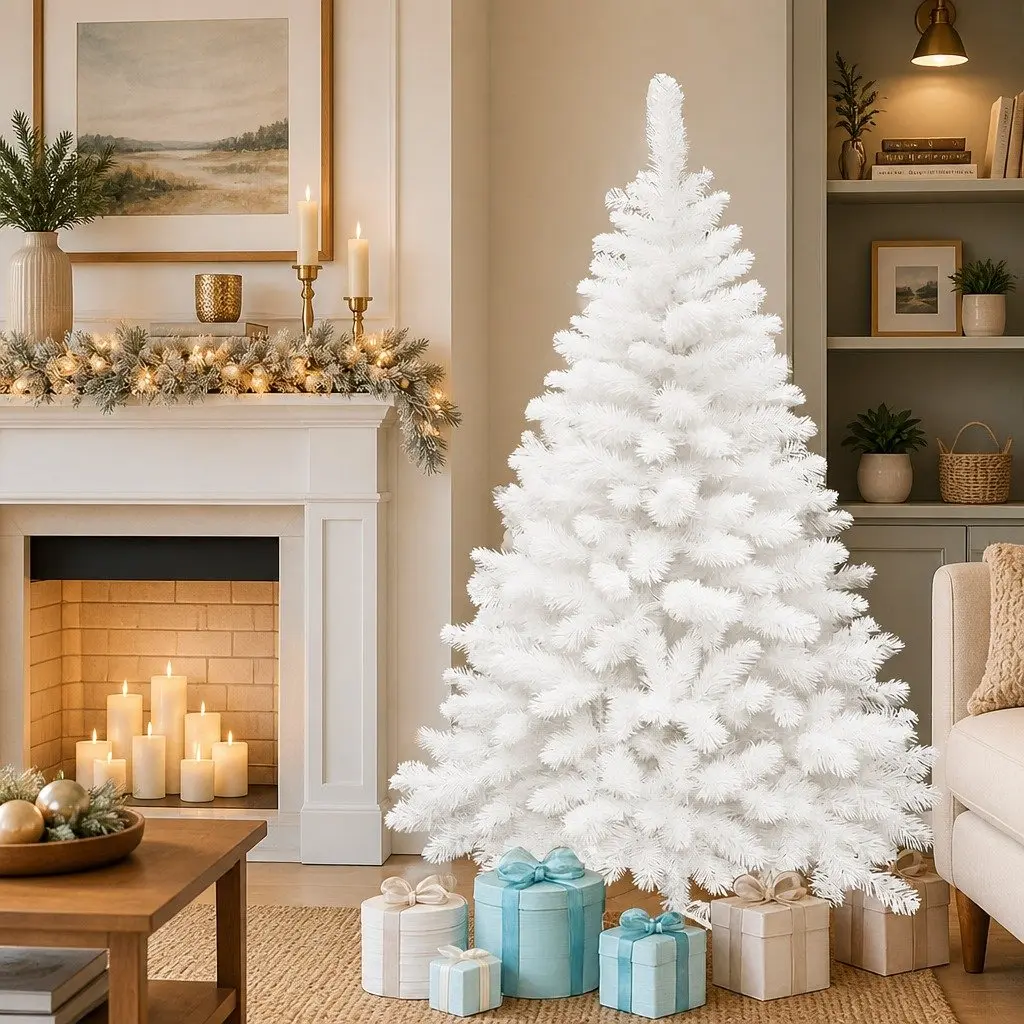 White Christmas Tree Compact 1.5M 308 Tips
