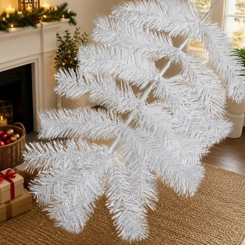 White Christmas Tree 1.8M 670 Tips Festive Decoration Indoor Outdoor Display