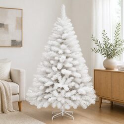Set Up Your 2.1M White Christmas Tree with Ease