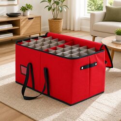 Your Essential Christmas Ornament Storage Box, 128 Slots