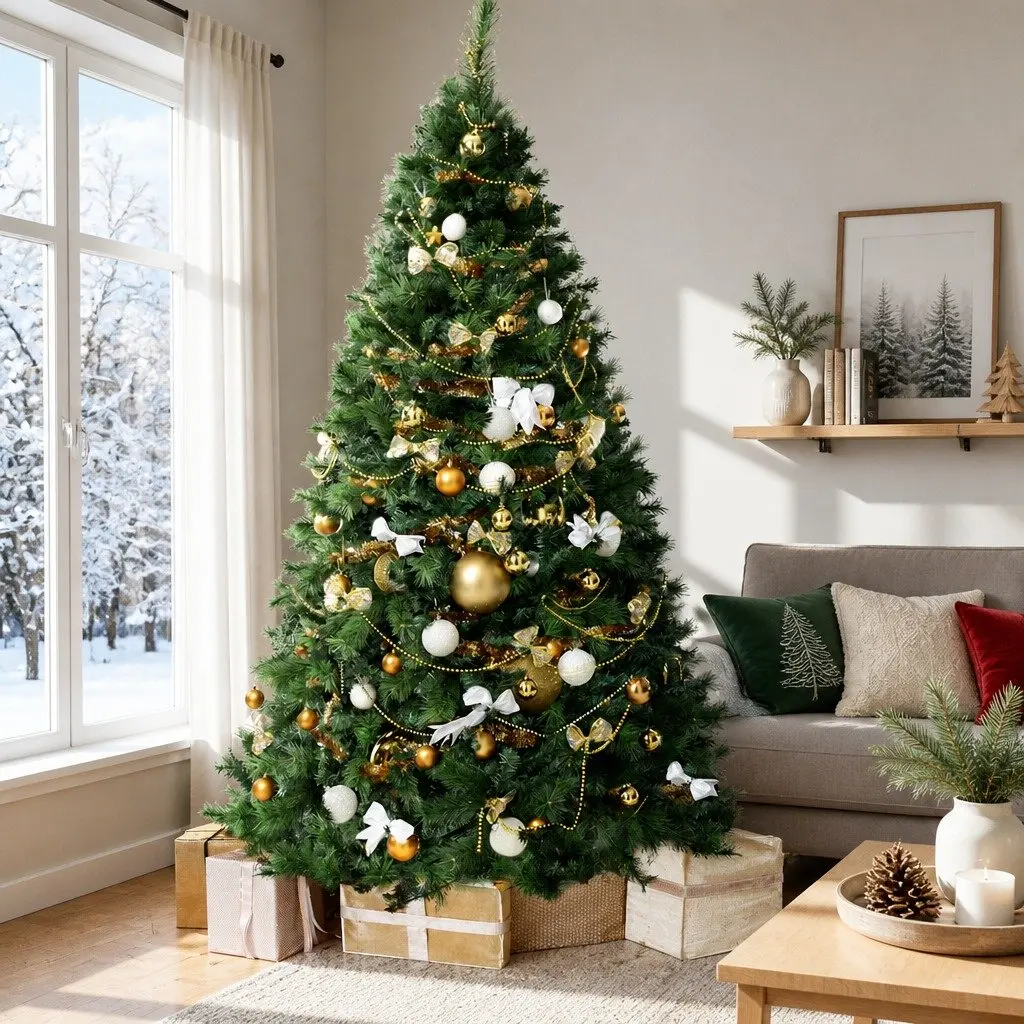 Christmas Tree Green 1.8M 1024 Tips Artificial Holiday Decoration