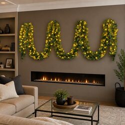 20M Christmas Garland with 300 LED Lights – Festive Glow for Your Space