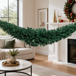 Friendly Green Christmas Garland 2.4m for Your Home