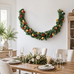 Decorate with Ease: 1.8M Pre-lit Christmas Garland
