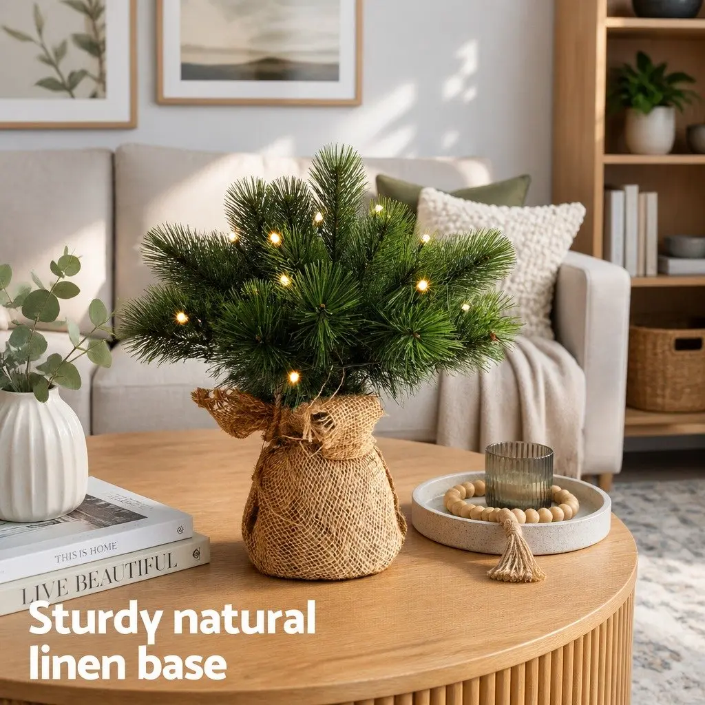 Mini Christmas Tree LED 60CM Tabletop Green 8 Light Modes
