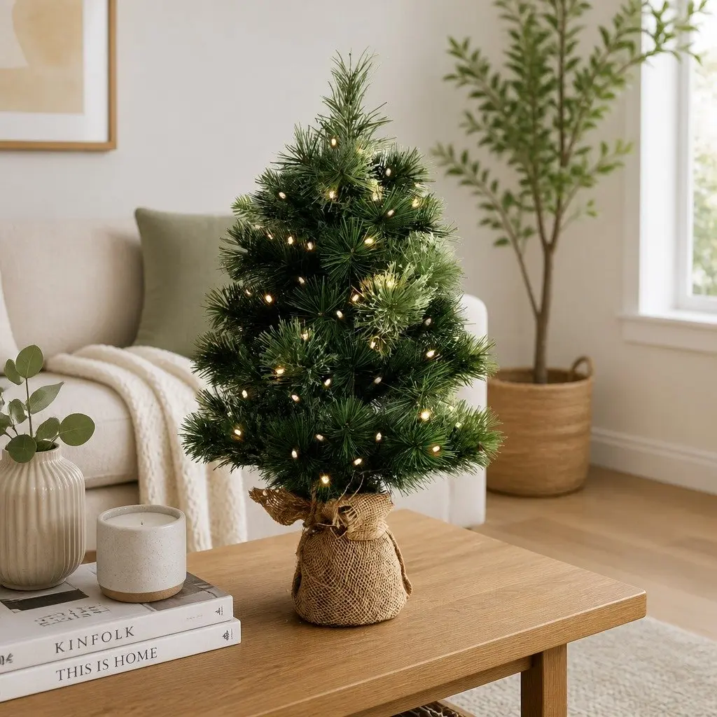 Mini Christmas Tree LED 60CM Tabletop Green 8 Light Modes