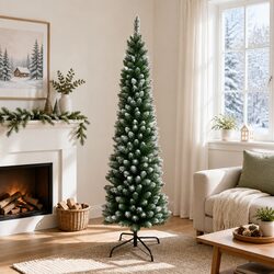Your Friendly 1.8m Snowy Christmas Tree Awaits