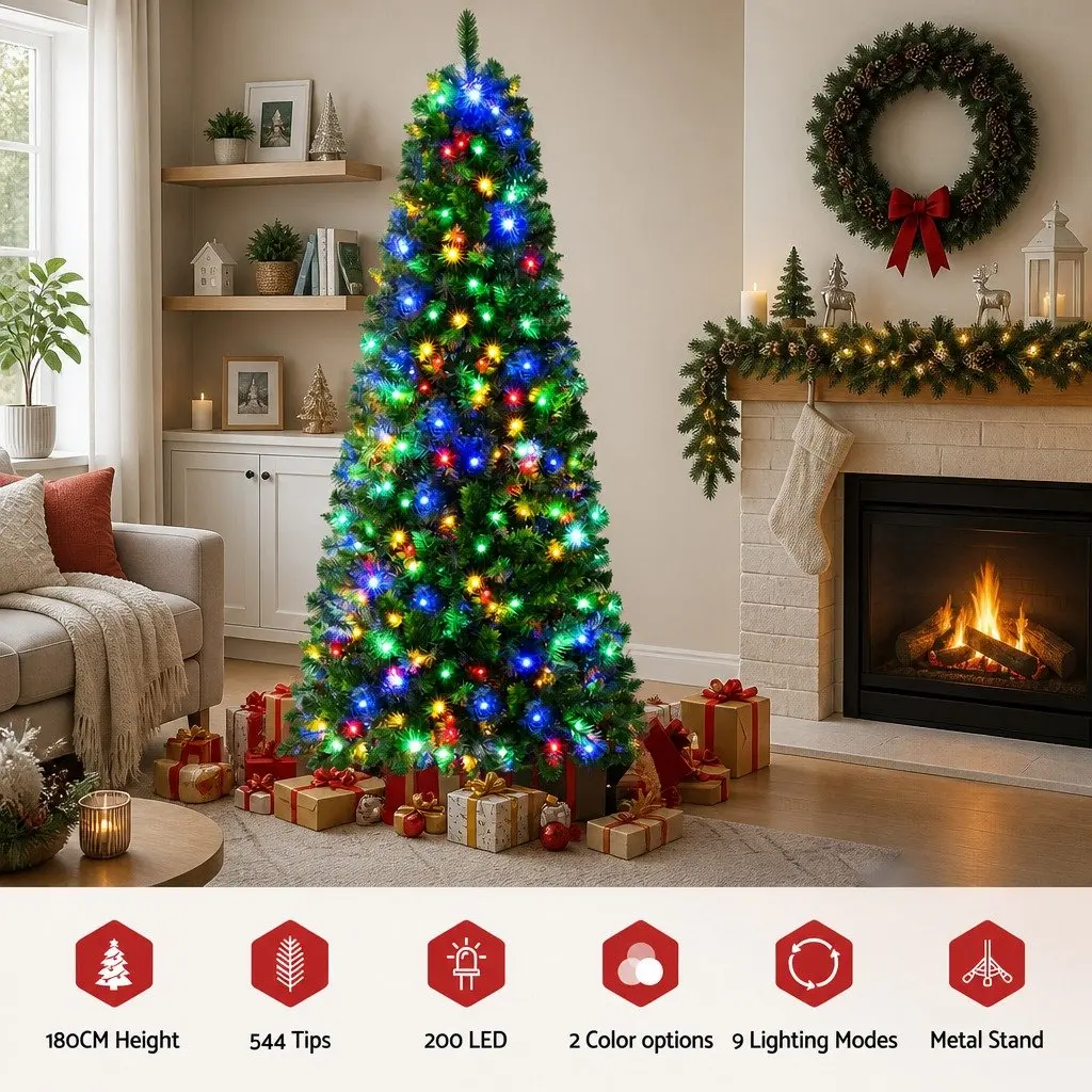 1.8M Pre-lit Christmas Tree