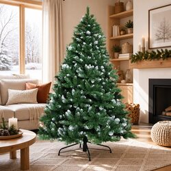 Your Perfect 1.8m Snowy Christmas Tree Awaits
