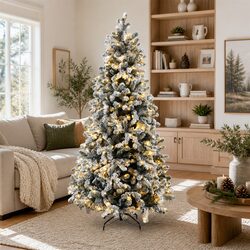 Your Ideal 1.8m Snow Flocked Christmas Tree Awaits