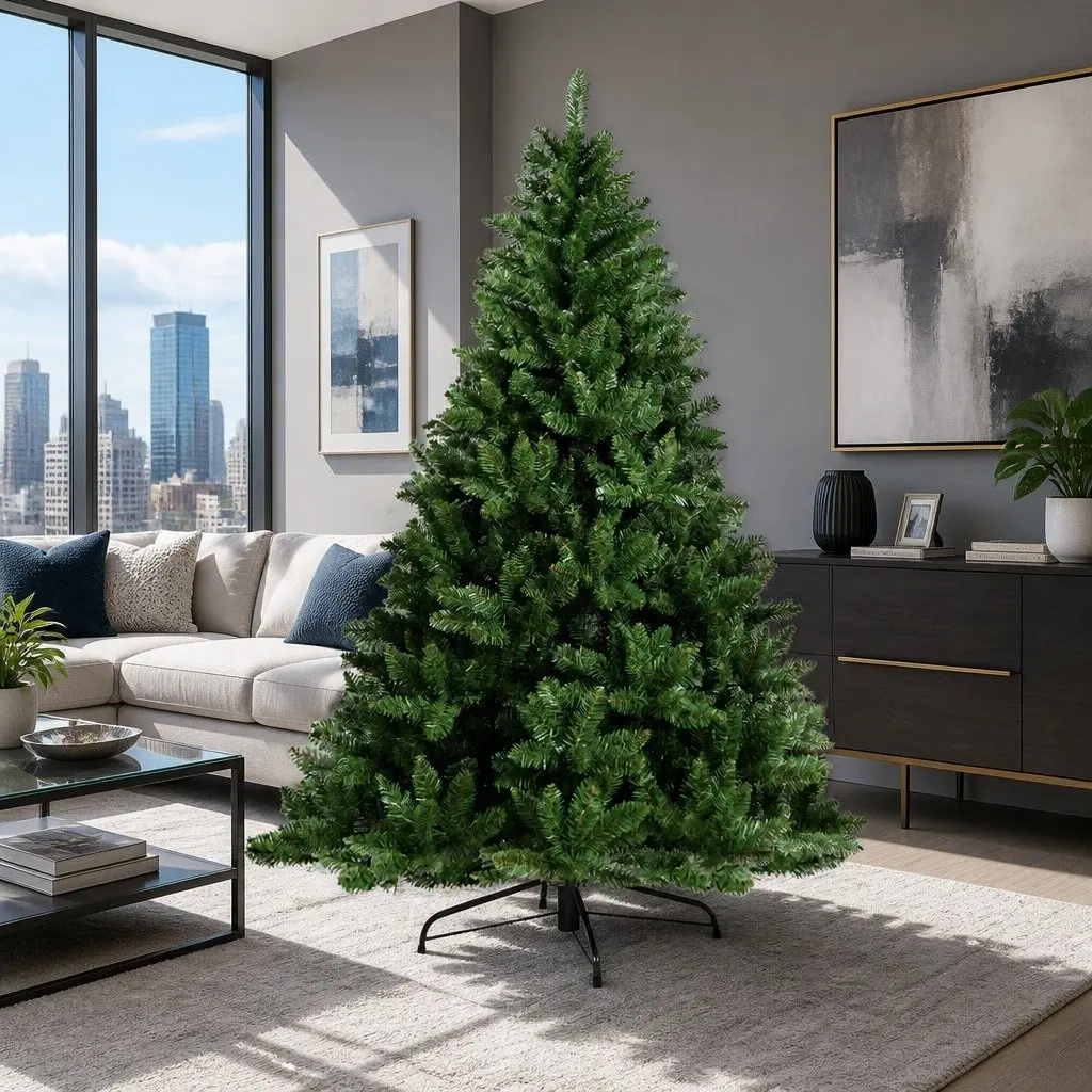 Christmas Tree Artificial Fir 2.1m Green 905 Tips