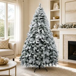 Your 2.4m Snow Flocked Christmas Tree Awaits!