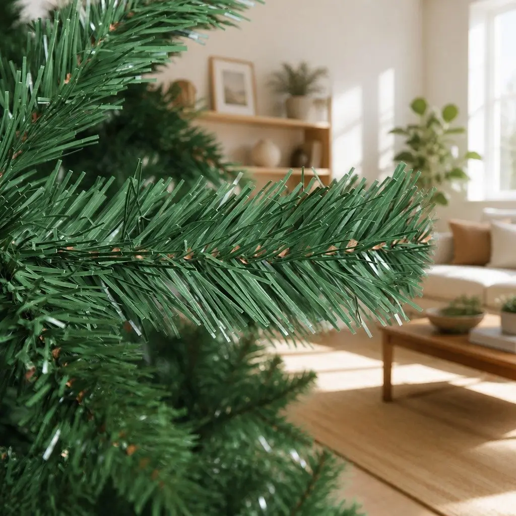 Artificial Christmas Tree Lifelike Green Fir 2.7m 1590 Tips Metal Stand