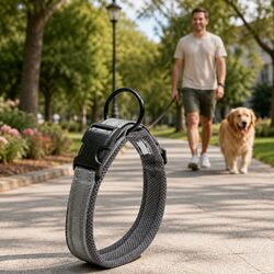 Your Dog's Safety: Reflective Collar with Safety Lock
