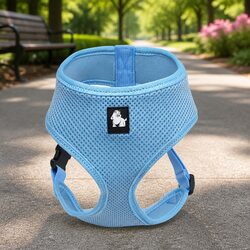 Dog Harness with Steel D Ring Adjustable Chest Belt Breathable Mesh Lightweight