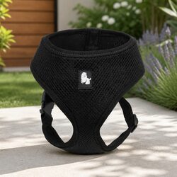 Your Friendly Dog Harness: Adjustable and Breathable, M Black