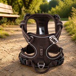 No Pull Dog Harness Breathable Mesh Reflective Nylon Webbing Duraflex Buckles
