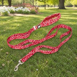 Versatile and Stylish Small Red Floral Dog Lead for You
