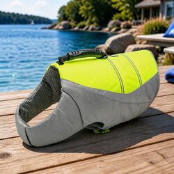 Your Dog's New Favorite Water Safety Vest in Neon Yellow